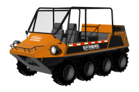 中小型水陸兩棲救援車(chē)（8×8，64KW，原地轉(zhuǎn)向）